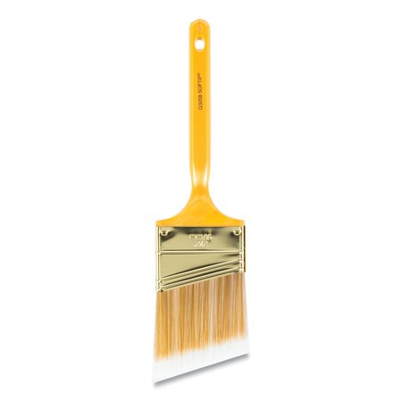 Wooster Softip Paint Brush, Nylon/Polyester Bristles, 2.5 in. Wide, Angled Profile, Plastic Kaiser Handle 0Q32080024